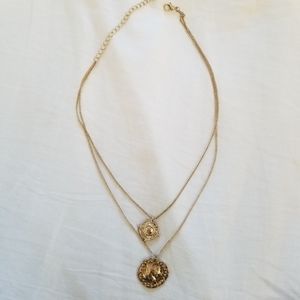 Mango Double Sweater Necklace